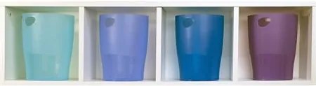 Papírkosár, 15 liter, PP, EXACOMPTA Linicolor, jégkék (EX45310D)