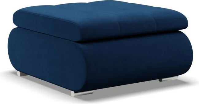 Tokio puff, bársony, kék