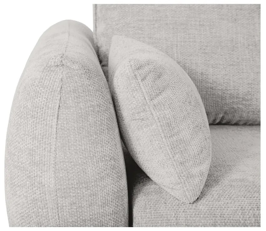 Világosszürke sarokkanapé (jobb oldali) Matera – Cosmopolitan Design