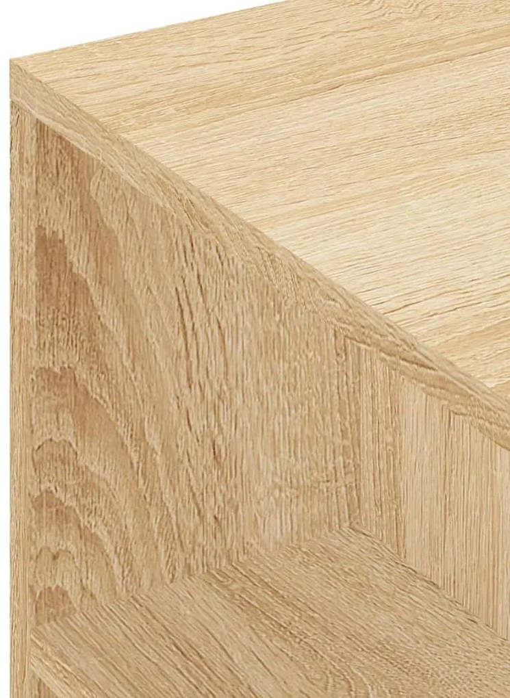 sonoma tölgy színű szerelt fa TV-szekrény 102 x 34,5 x 43 cm