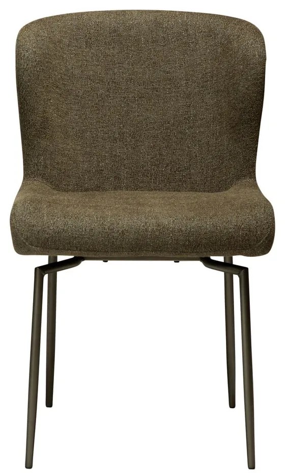 Khaki kárpitozott étkezőszék Glam – DAN-FORM Denmark