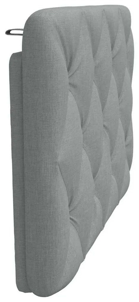 világosszürke szövet fejtámla párna 90 cm