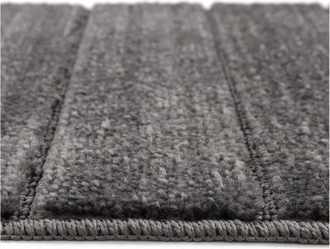 Antracitszürke fürdőszobai kilépő szett 2 db-os 50x80 cm Yeni Cizgli – Foutastic