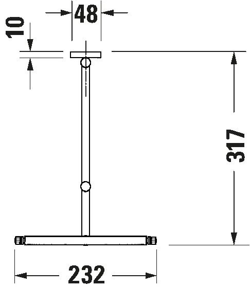 Duravit 99121000 - Falra szerelhető kozmetikai tükör D-CODE, fényes króm
