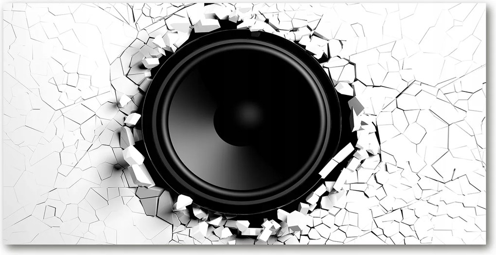 Fotótapéta falra edzett üveg Hangszóró 140x70