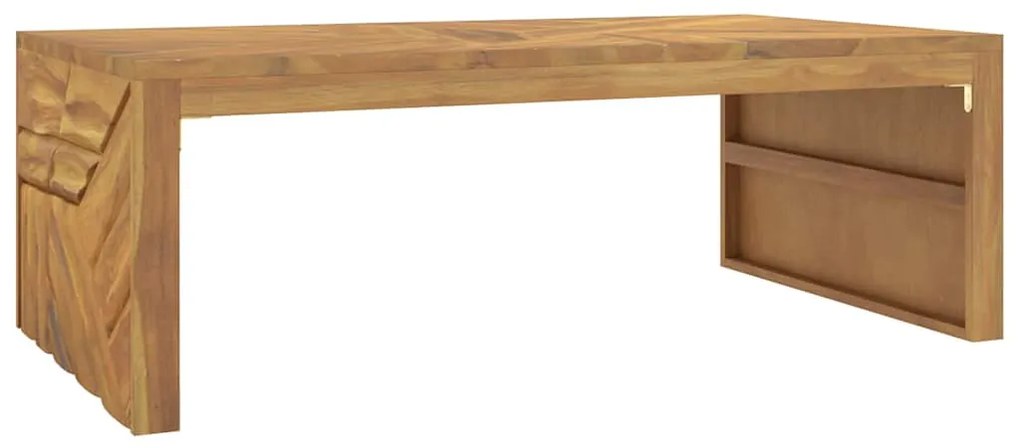 tömör tíkfa dohányzóasztal 110x60x38
