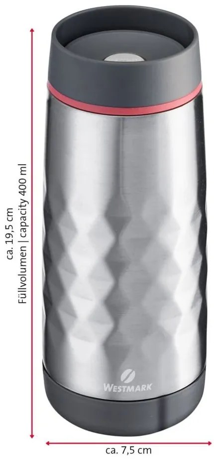 Világosszürke termobögre 400 ml Viva – Westmark