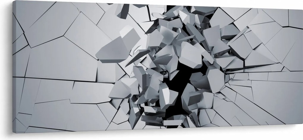 3D absztrakciós kép (120x50 cm)