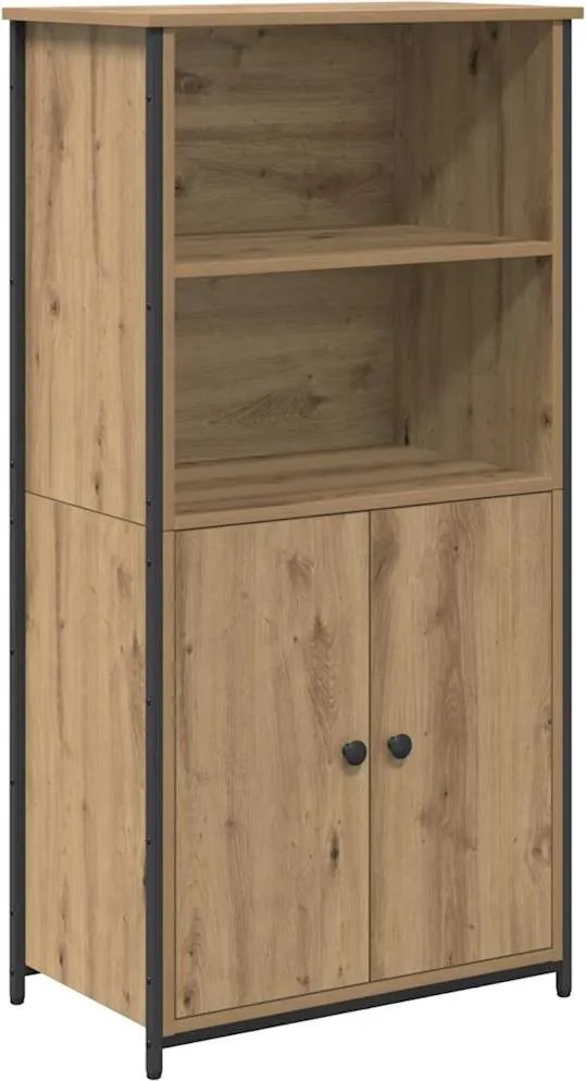 vidaXL Magasfiú Artisan tölgy 62 x 36 x 121,5 cm Faanyag