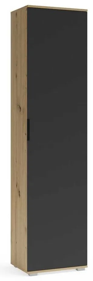 Walker előszobaszekrény 50 cm, artisan tölgy / antracit