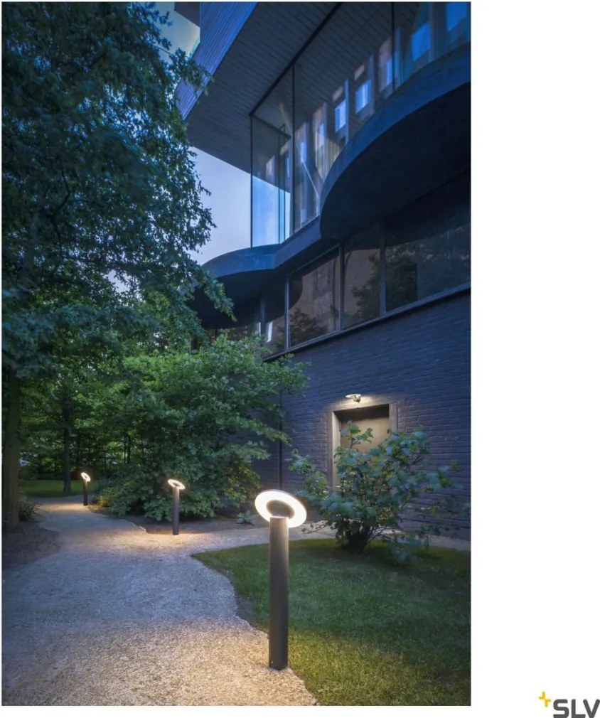 SLV 1007236 I-RING Modern Kültéri Fali Lámpa Antracit LED IP65