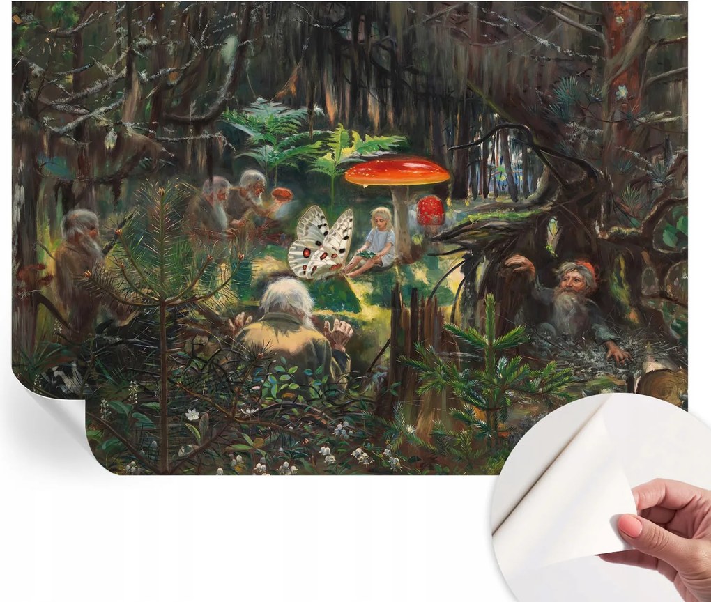 Fotótapéta Fali tapéta Hálószobába és Nappaliba Meseerdő 312x219 cm