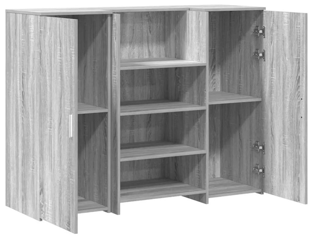 recepciós pult szürke sonoma 135x50x103,5 cm szerelt fa