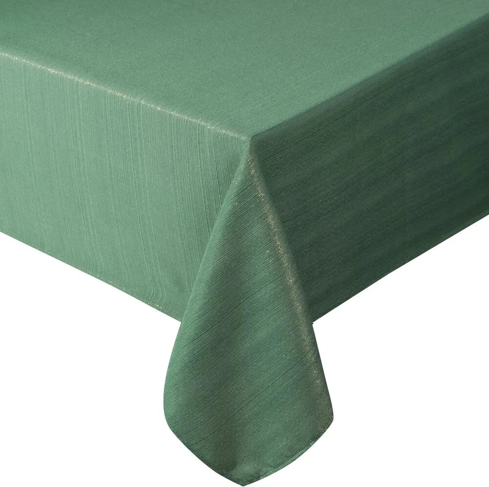 Abrosz dekoratív Glamo 140x300 Eurofirany zöld, arany csillogással