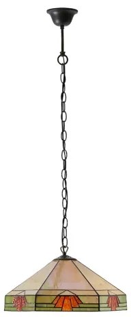 Endon 64285 - Tiffany NEVADA láncos csillár 1xE27/60W/230V átm. 35 cm