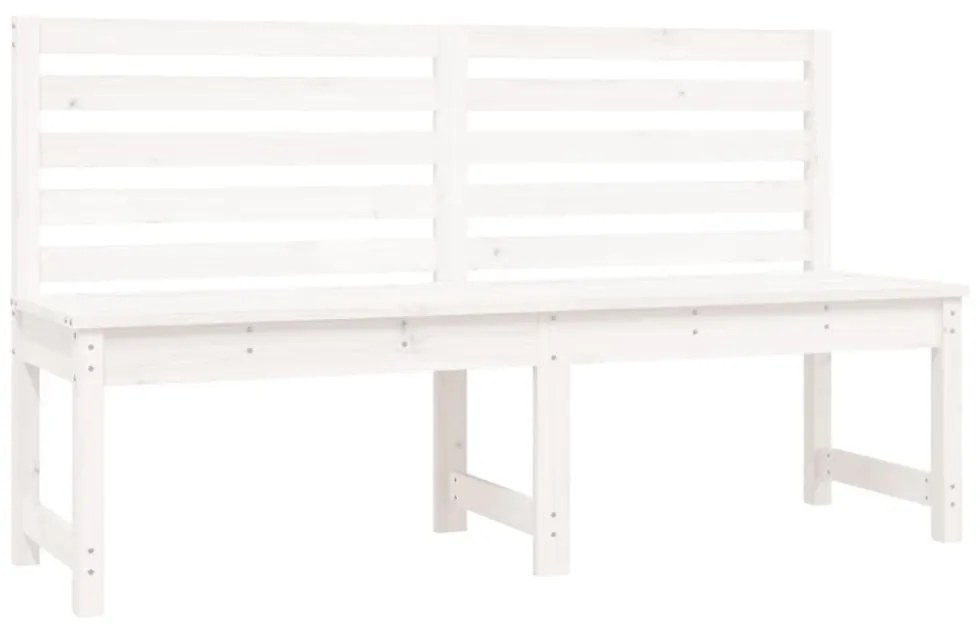 fehér tömör fenyőfa kerti pad 157,5 cm