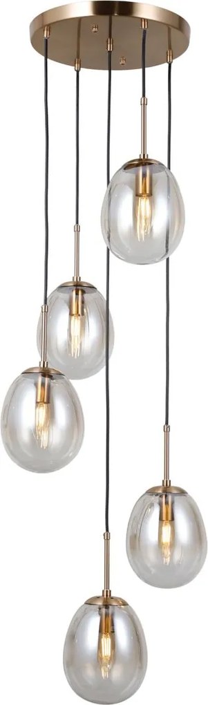 Italux modern függeszték meolo borostyán arany itxpnd-40825-5-gd