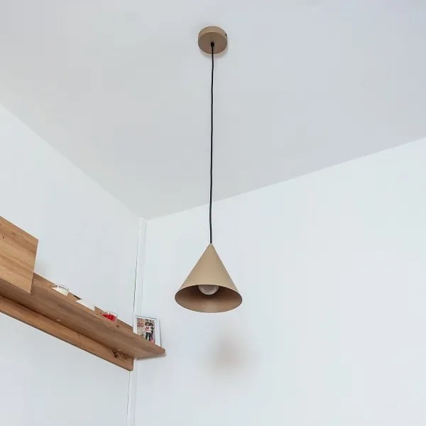 Kábelre függesztett ETNA II csillár 1xE27/15W/230V, átm. 18,5 cm, bézs