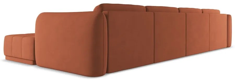 Narancssárga sarokkanapé Hoku – Makamii