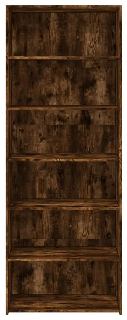 füstös tölgy színű szerelt fa magasszekrény 70 x 41 x 185 cm