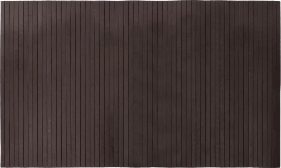 vidaXL négyszögletű sötétbarna bambusz szőnyeg 60 x 100 cm