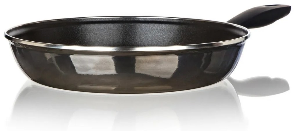 Banquet METALLIC Black 28 cm-es smaltált serpenyő,tapadásmentes felülettel, 28 cm