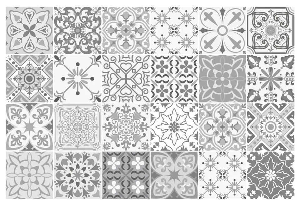 Gythio dekoratív matrica szett, 24 darab, 20 x 20 cm - Ambiance