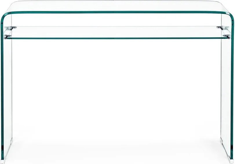 Üveg konzolasztal 35x110 cm Iride – Bizzotto