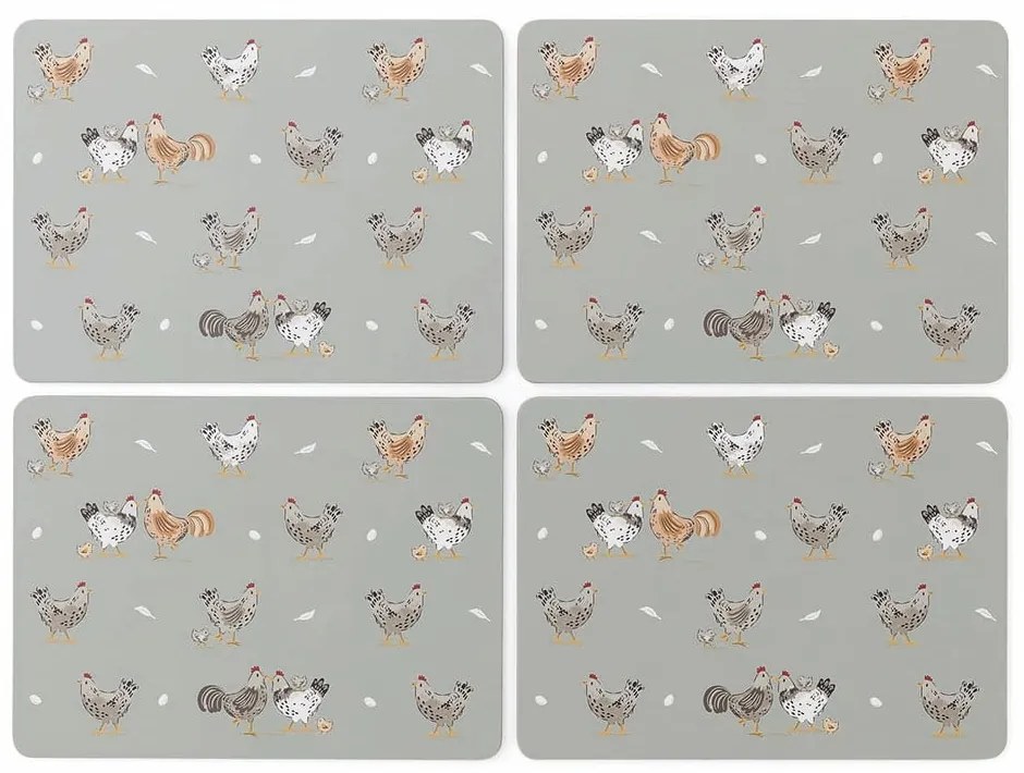 Parafa tányéralátét szett 4 db-os 21x29 cm Hen House – Cooksmart ®