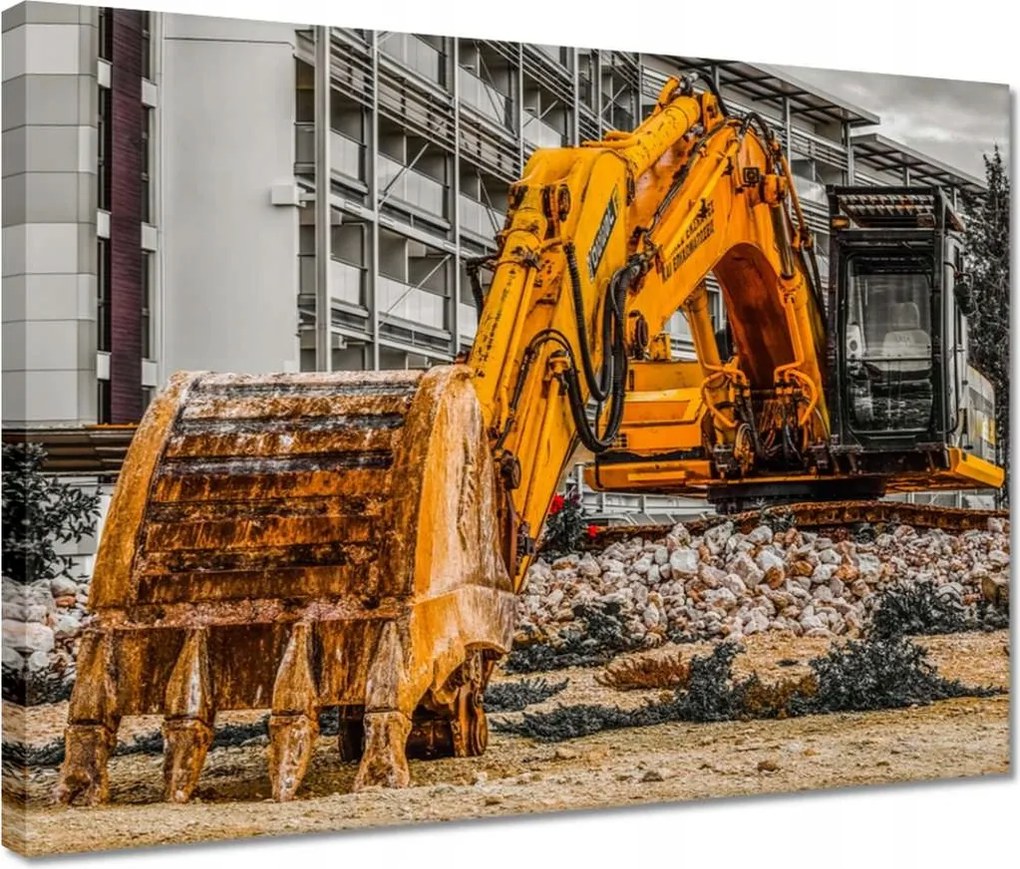 Vászonkép 40x30 Kotrógép Kopara Robotok