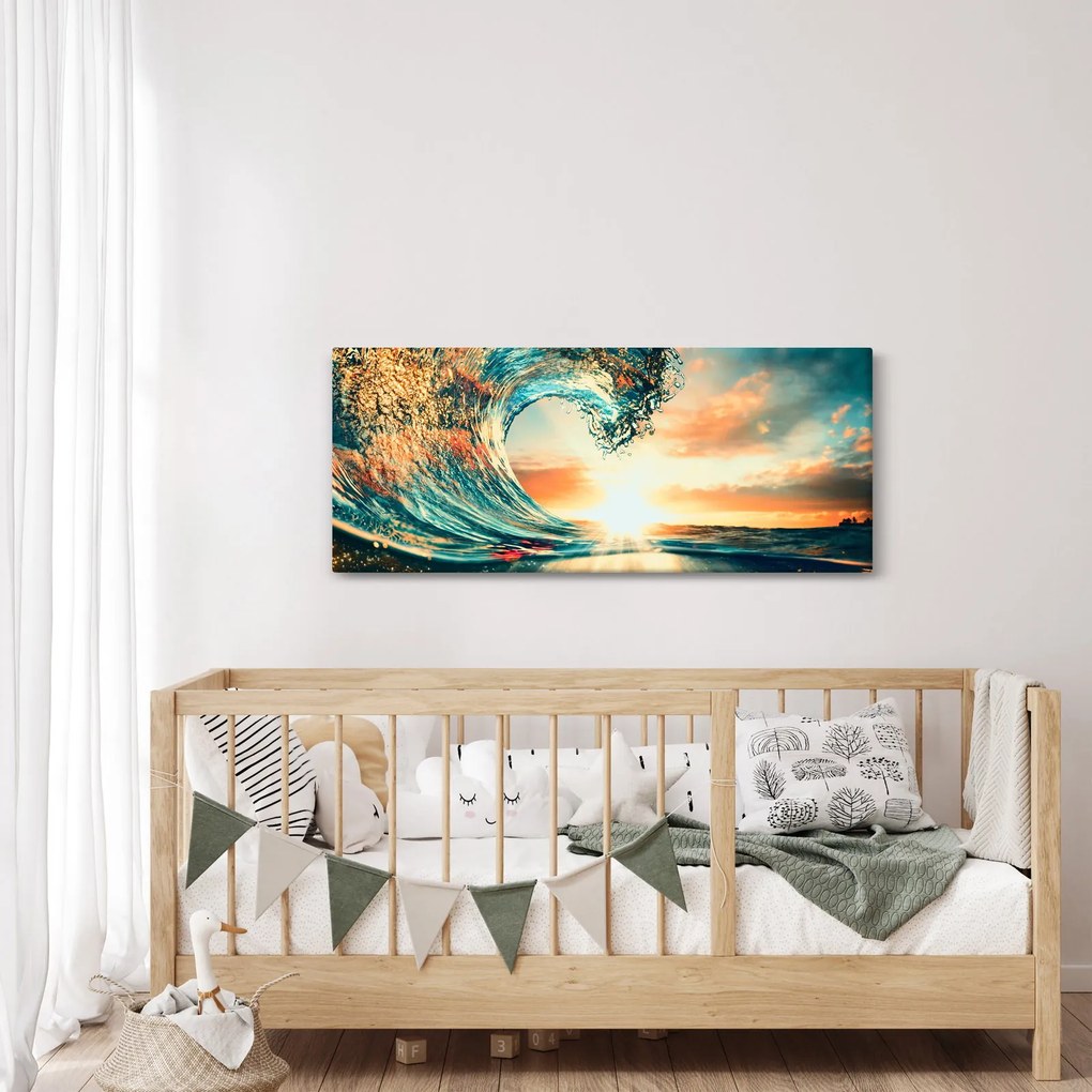 Kép - Hullám (120x50 cm)
