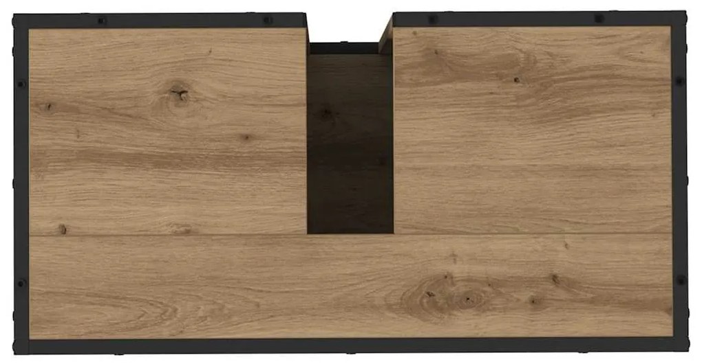 vidaXL Fürdőszoba Székény Artisan tölgy 65 x 33 x 60 cm Faanyag