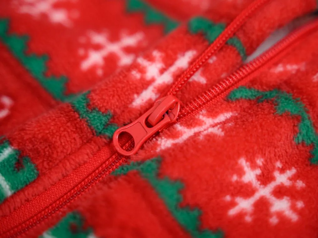 CHRISTMAS ONESIE gyerek overál piros - többféle méretben Méret: 98 - 104