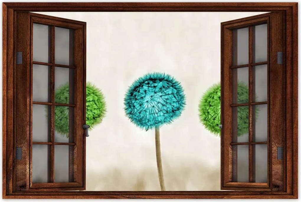 Poszterek 90x60 Lime pitypangok