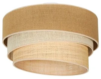 Duolla - Mennyezeti lámpa YUTE TRIO 3xE27/15W/230V átm. 60 cm barna/szürke/bézs