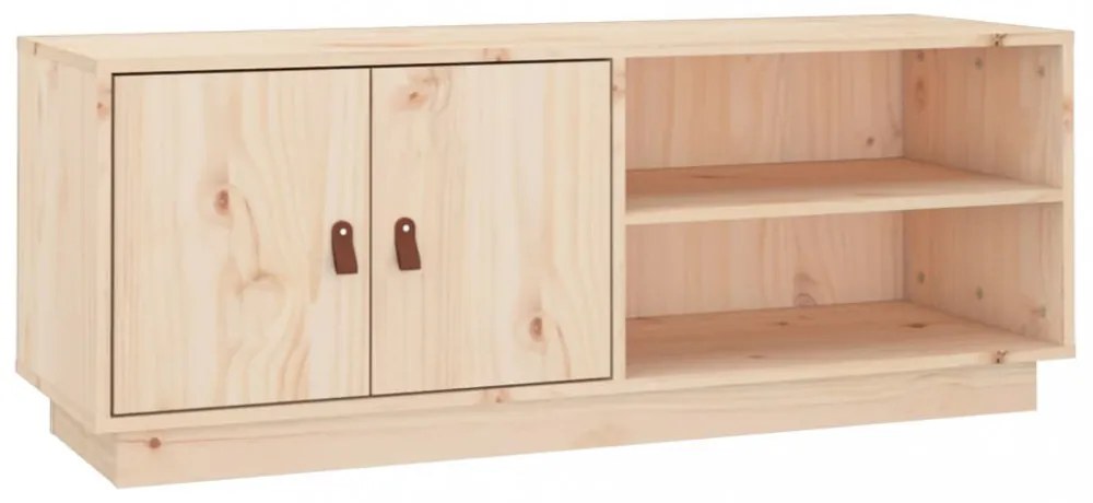 tömör fenyőfa TV-szekrény 105 x 34 x 40 cm