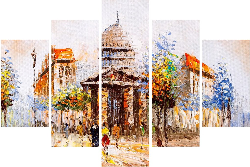 Kép - Festett városi emlékmű (150x105 cm)