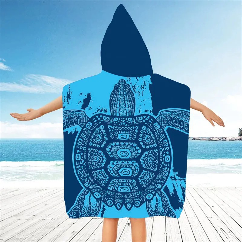 Strandponcsó INDIGO családi szett 2db, kék