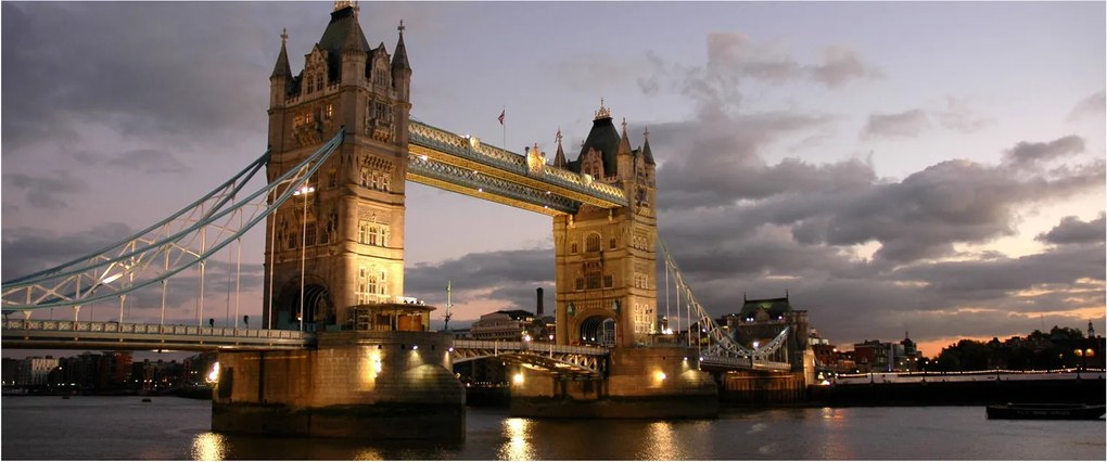 Kép - Tower Bridge éjszaka (120x50 cm)