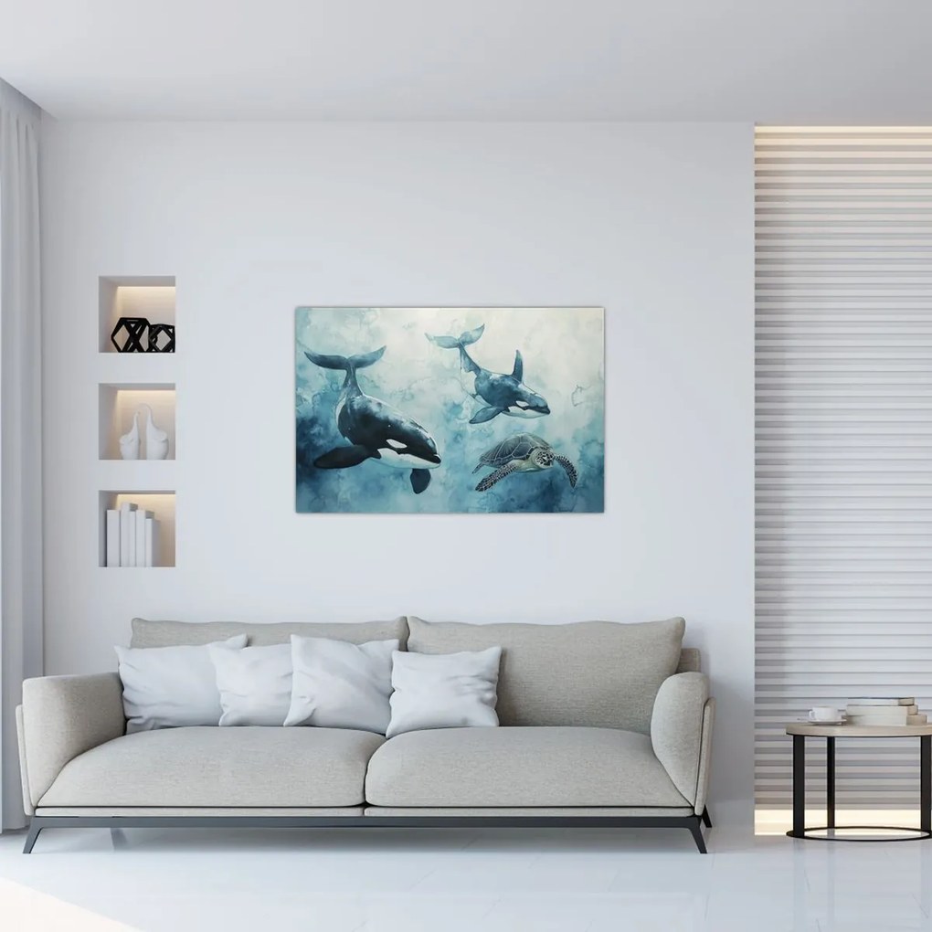 Kép - Víz alatti festmény (90x60 cm)