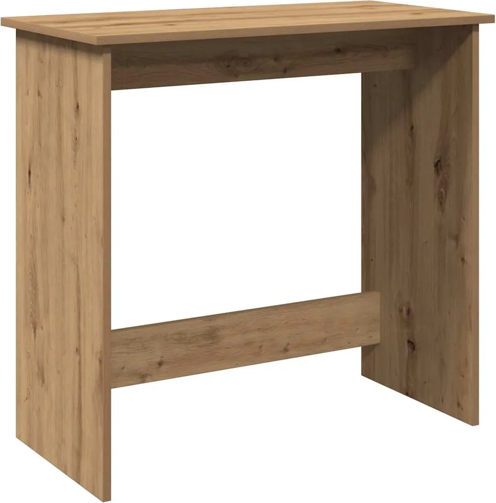vidaXL kézműves tölgy színű szerelt fa íróasztal 80 x 40 x 75 cm