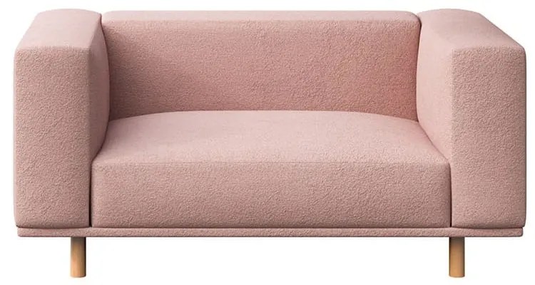 Rózsaszín buklé relaxációs fotel Kukumo – Ame Yens