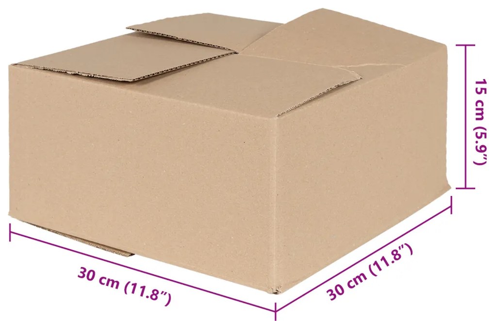 Hajtható Doboz 50 db 30x30x15 cm Karton