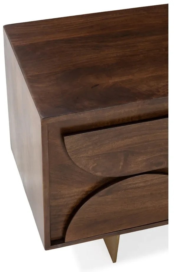 Barna mangófa TV-állvány 145x55x40 cm Trisha – MOME