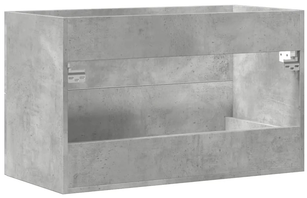 kézműves tölgy színű szerelt fa mosdószekrény 80 x 38,5 x 48 cm