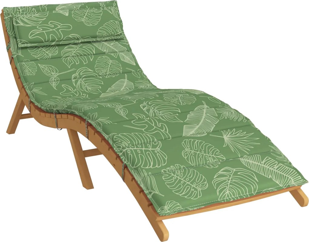 vidaXL Napozó Fekvőpárna Zöld 178 x 60 x 4 cm Oxford szövet