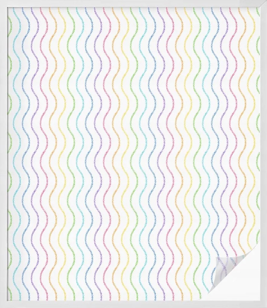 Öntapadós Ablakfólia Adatvédelem Szivárvány vonalak 100x116 cm