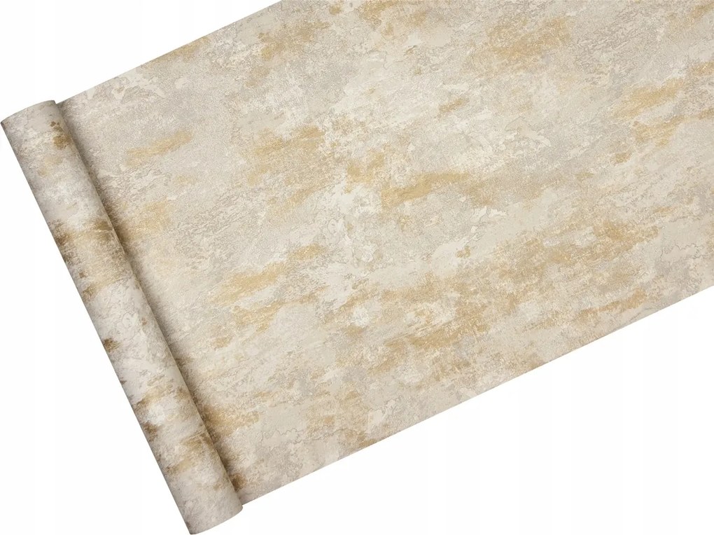Dekoratív tapéta Beton arany Vakolat Püré Vinyl a Flizelin
