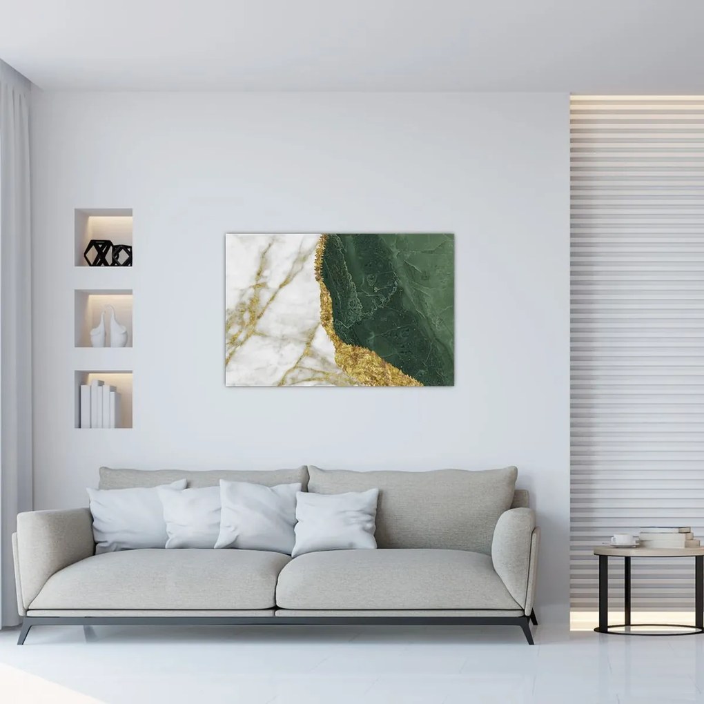 Kép - Zöld márvány N⁰3 (90x60 cm)