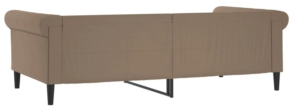 kávészínű műbőr kanapéágy 100 x 200 cm